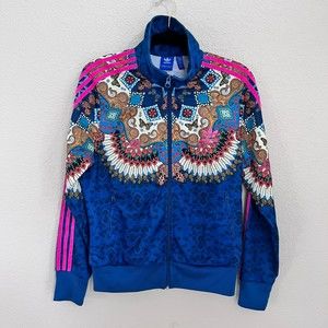 Adidas X Farm Rio Borbomix Firebird Trach Jacket Sz L
